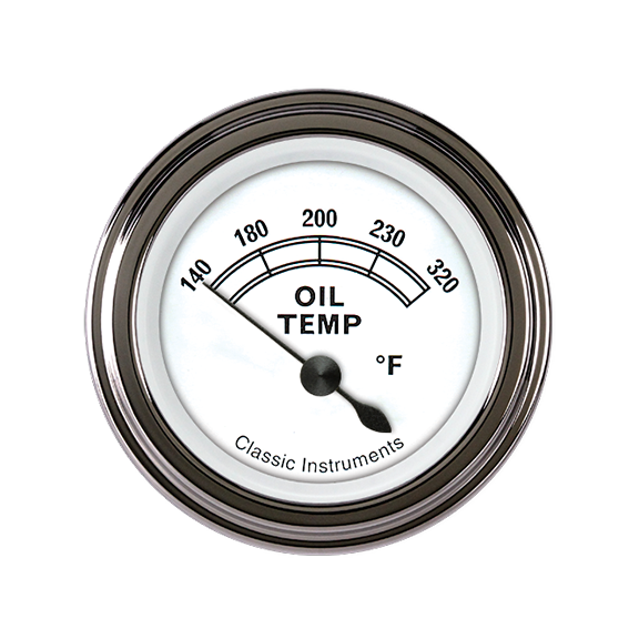 Picture of Classic White 2 1/8" Oil Temp