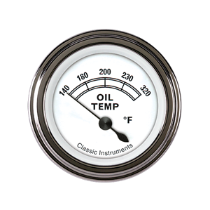 Picture of Classic White 2 1/8" Oil Temp