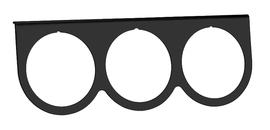 Picture of Matte Black Under Dash Panel / 3-Hole