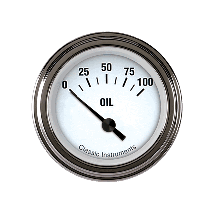 Picture of White Hot 2 1/8" Oil Pressure