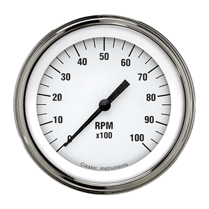 Picture of White Hot 3 3/8" Tachometer