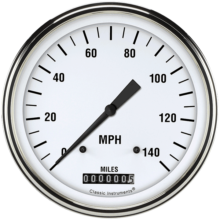 Picture of White Hot 4 5/8" Speedometer