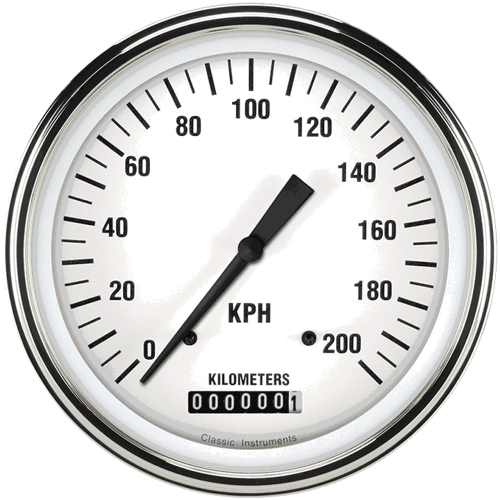 Picture of White Hot 4 5/8" Speedometer