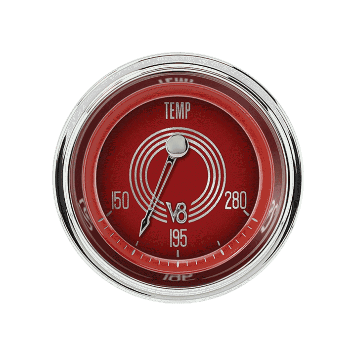 Picture of V8 Red Steelie 2 1/8" Water Temp