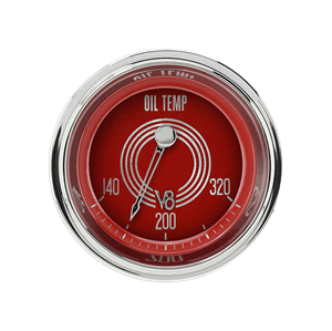Picture of V8 Red Steelie 2 1/8" Oil Temp