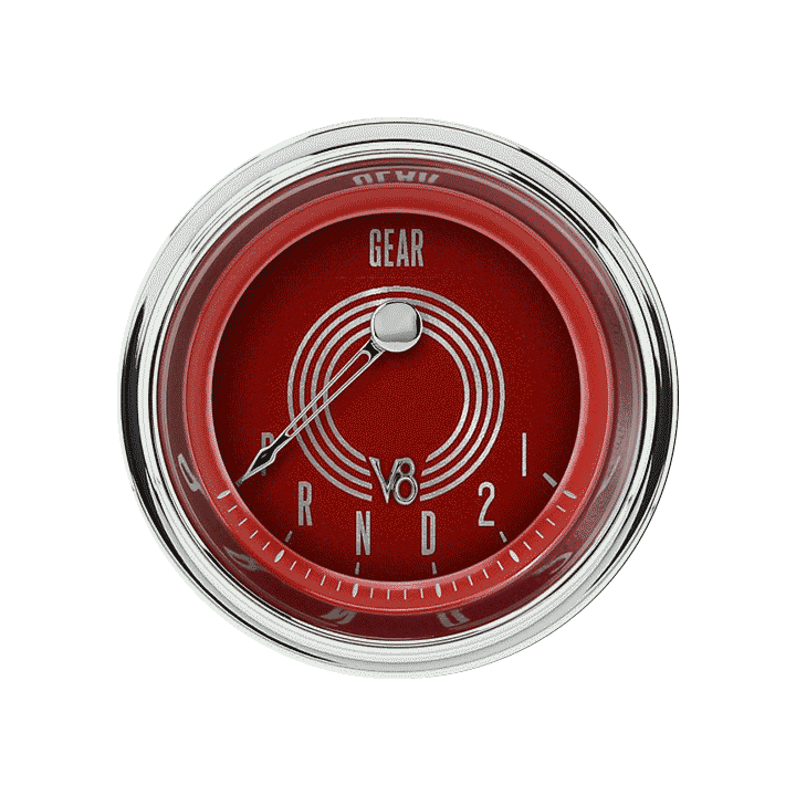 Picture of V8 Red Steelie 2 1/8" Gear Indicator