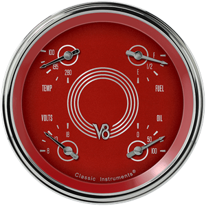 Picture of V8 Red Steelie 4 5/8" Quad