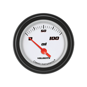 Picture of Velocity White 2 1/8" Oil Pressure