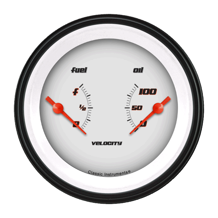 Picture of Velocity White 3 3/8" Dual