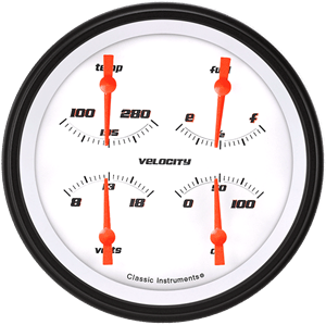Picture of Velocity White 4 5/8" Quad