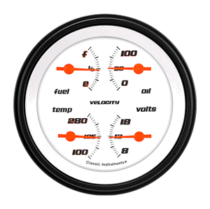 Picture of Velocity White 3 3/8" Quad