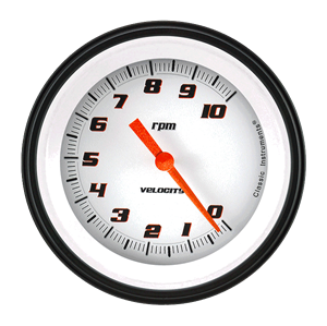 Picture of Velocity White 3 3/8" Tachometer
