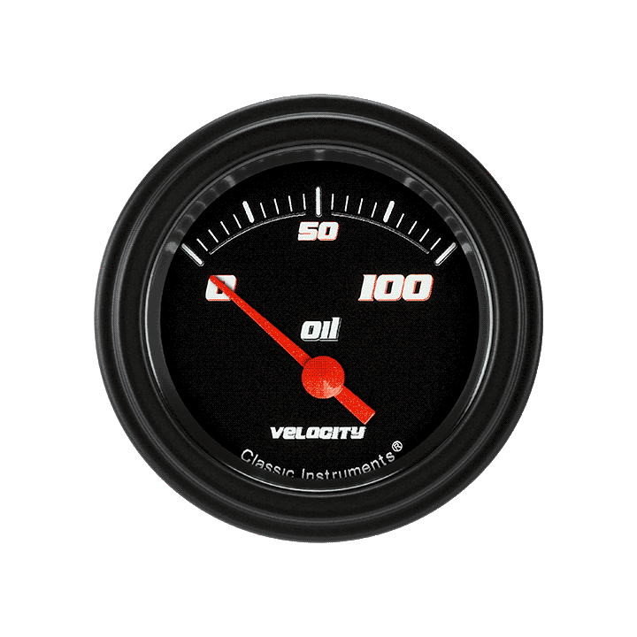 Picture of Velocity Black 2 1/8" Oil Pressure