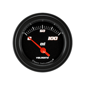 Picture of Velocity Black 2 1/8" Oil Pressure