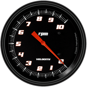Picture of Velocity Black 4 5/8" Tachometer