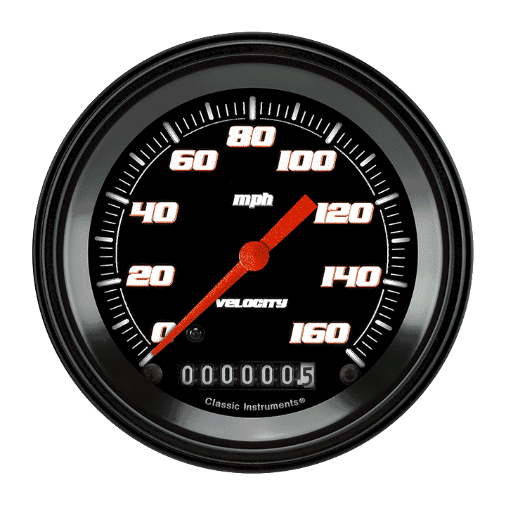 Picture of Velocity Black 3 3/8" Speedometer