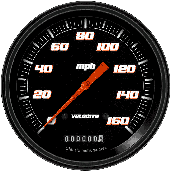 Picture of Velocity Black 4 5/8" Speedometer