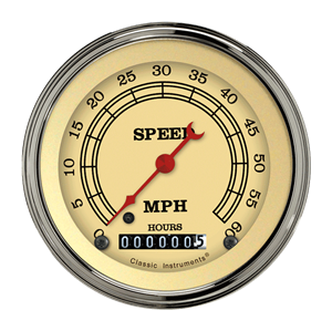 Picture of Vintage 3 3/8" Low Speed Speedometer
