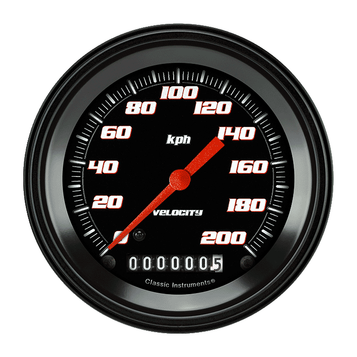 Picture of Velocity Black 3 3/8" Speedometer
