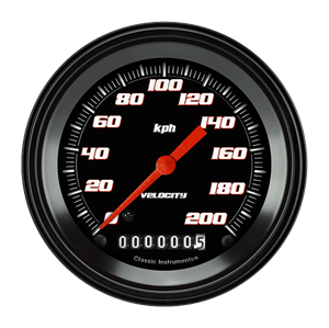 Picture of Velocity Black 3 3/8" Speedometer