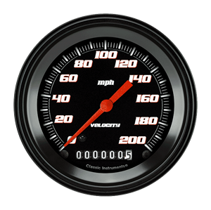 Picture of Velocity Black 3 3/8" Speedometer