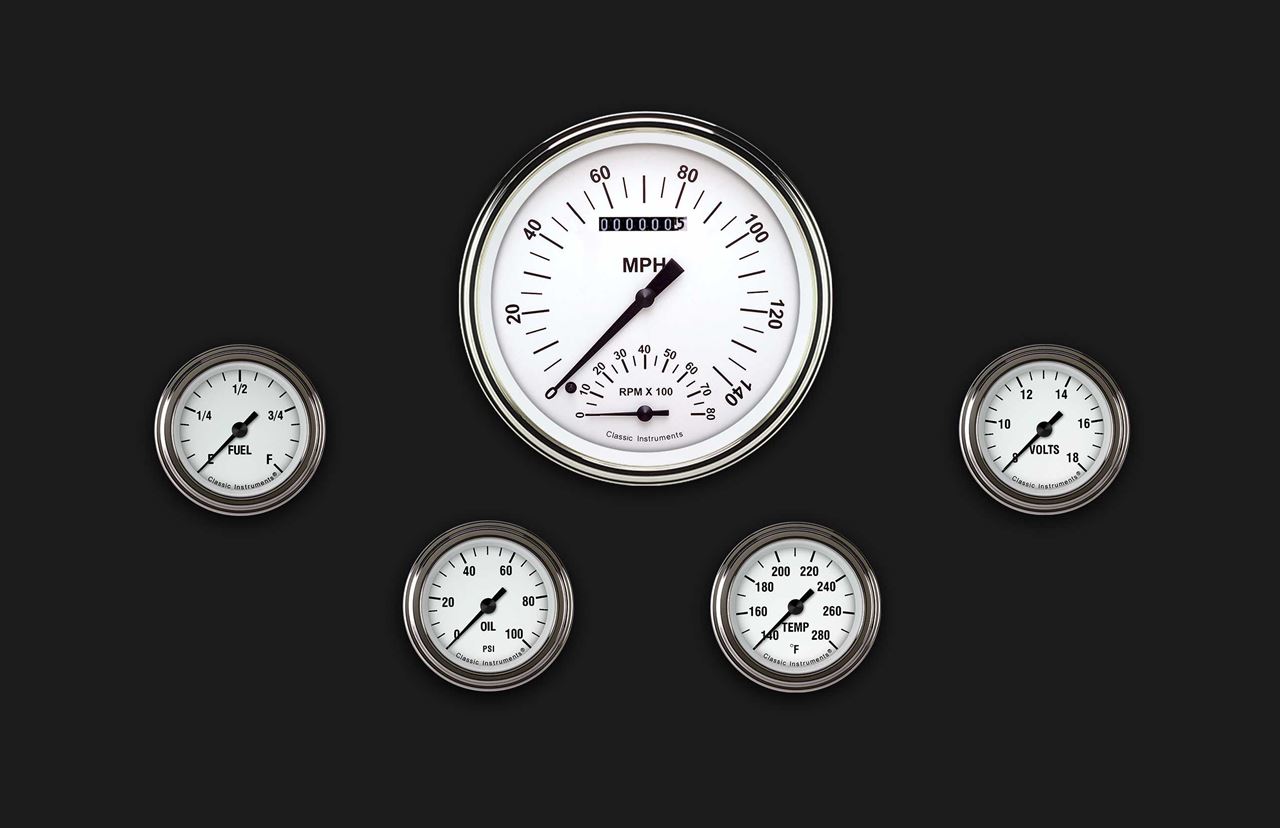 Picture of White Hot Five Gauge Set 165