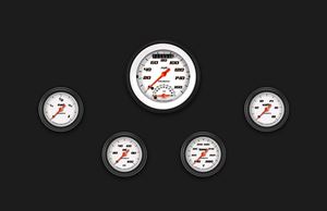 Picture of Velocity White Five Gauge Set 135