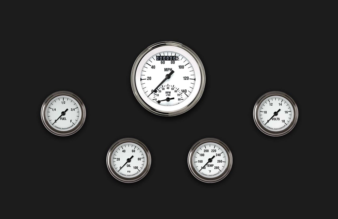 Picture of White Hot Five Gauge Set 135