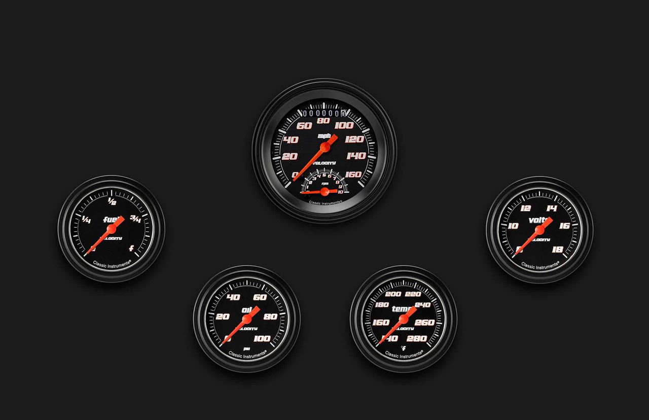 Picture of Velocity Black Five Gauge Set 335