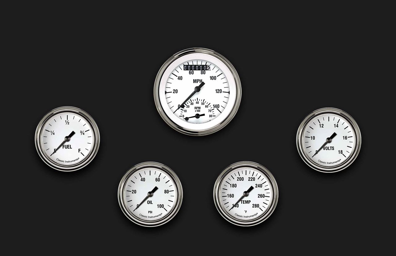 Picture of White Hot Five Gauge Set 335