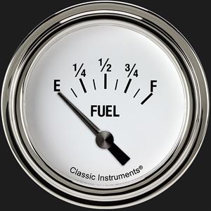 Picture of White Hot 2 5/8" Fuel Gauge