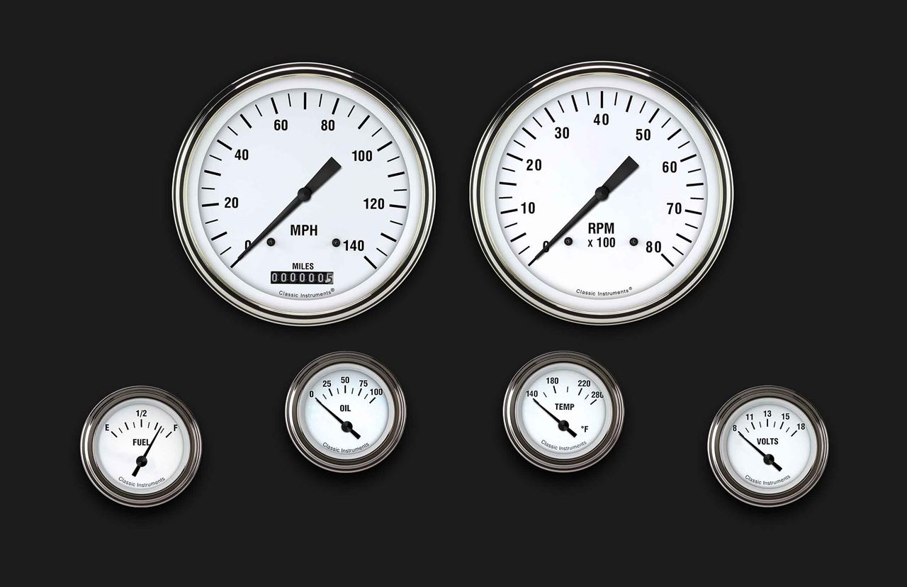 Picture of White Hot Six Gauge Set 51