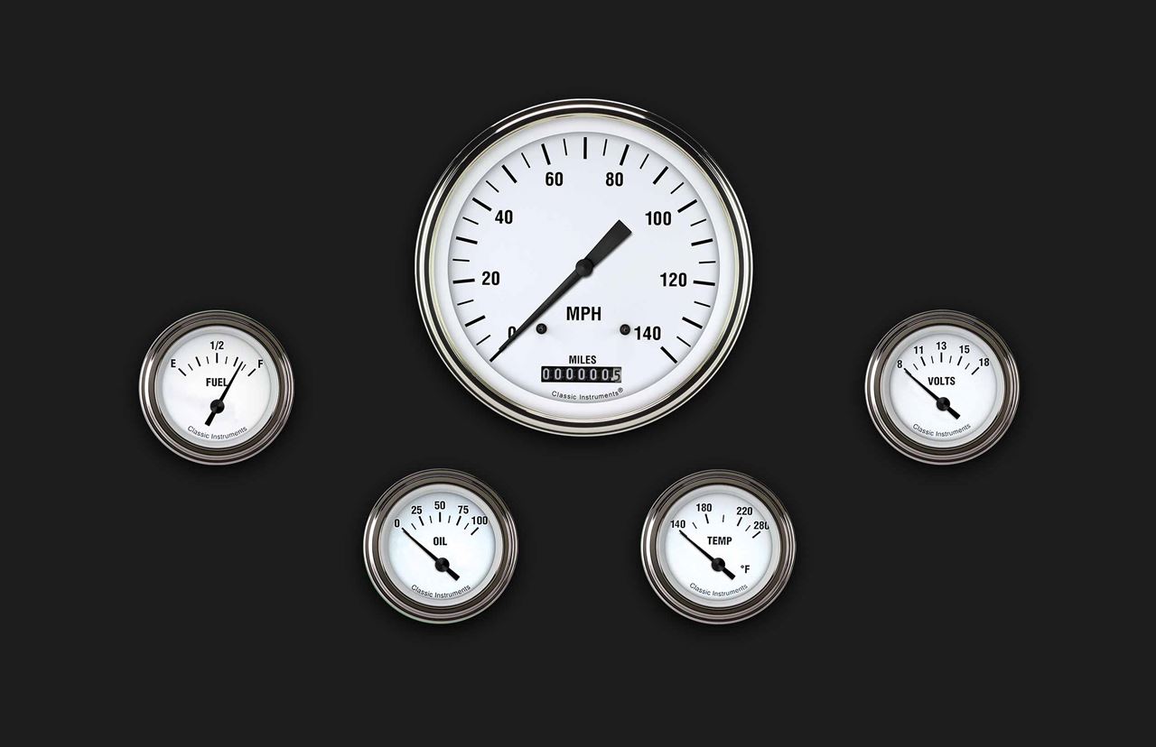 Picture of White Hot Five Gauge Set 54