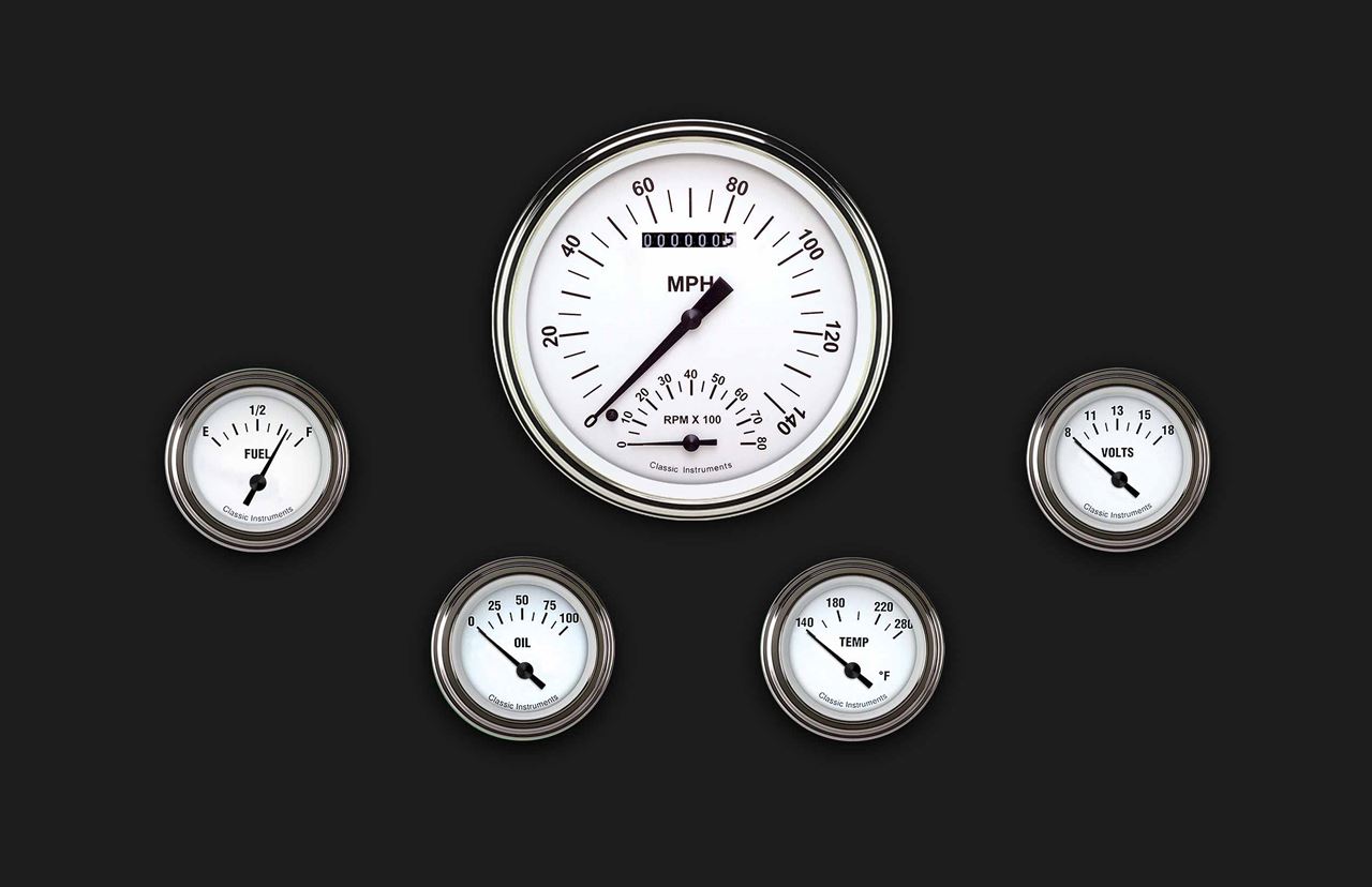 Picture of White Hot Five Gauge Set 65