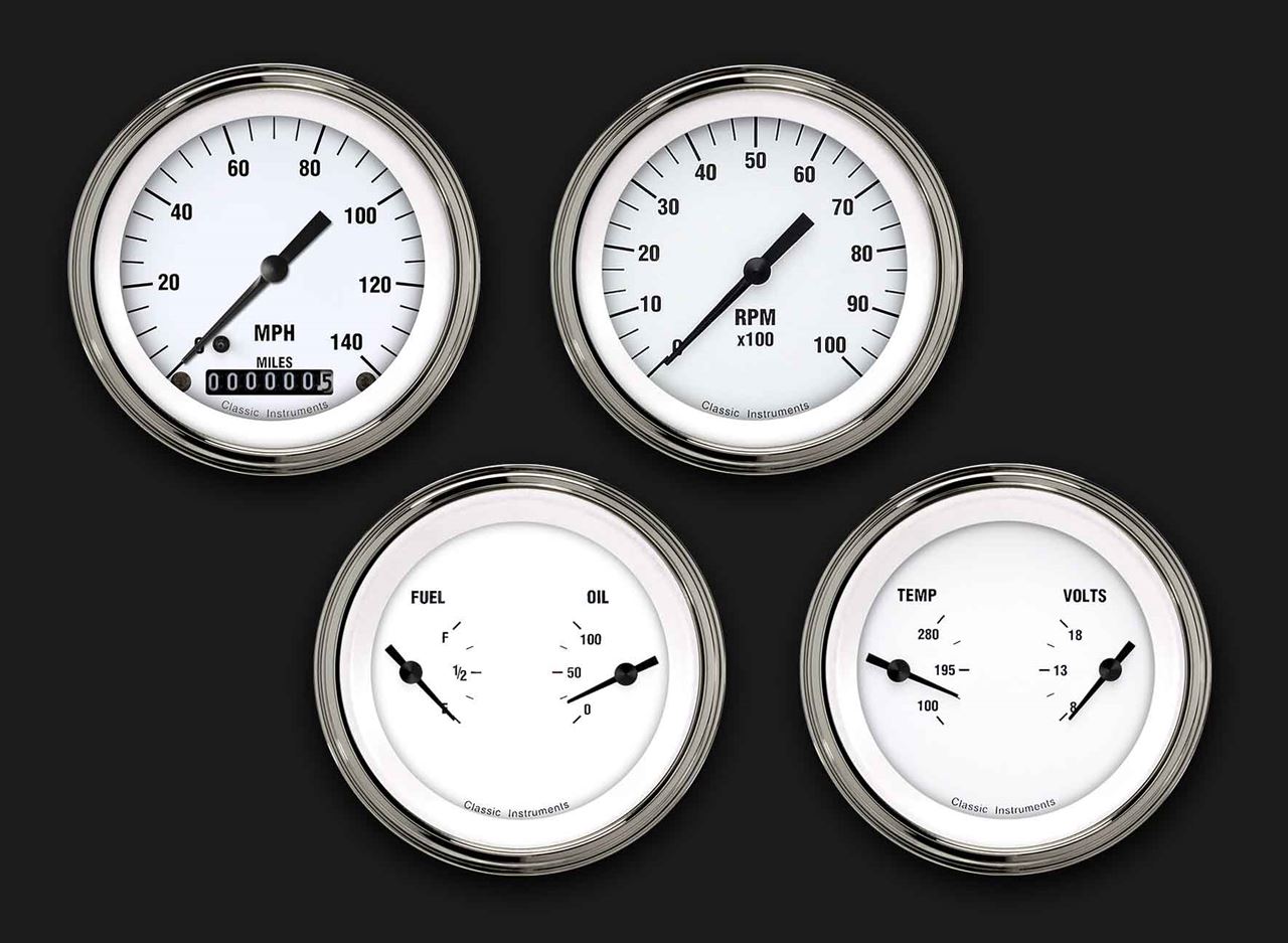 Picture of White Hot Four Gauge Set 05