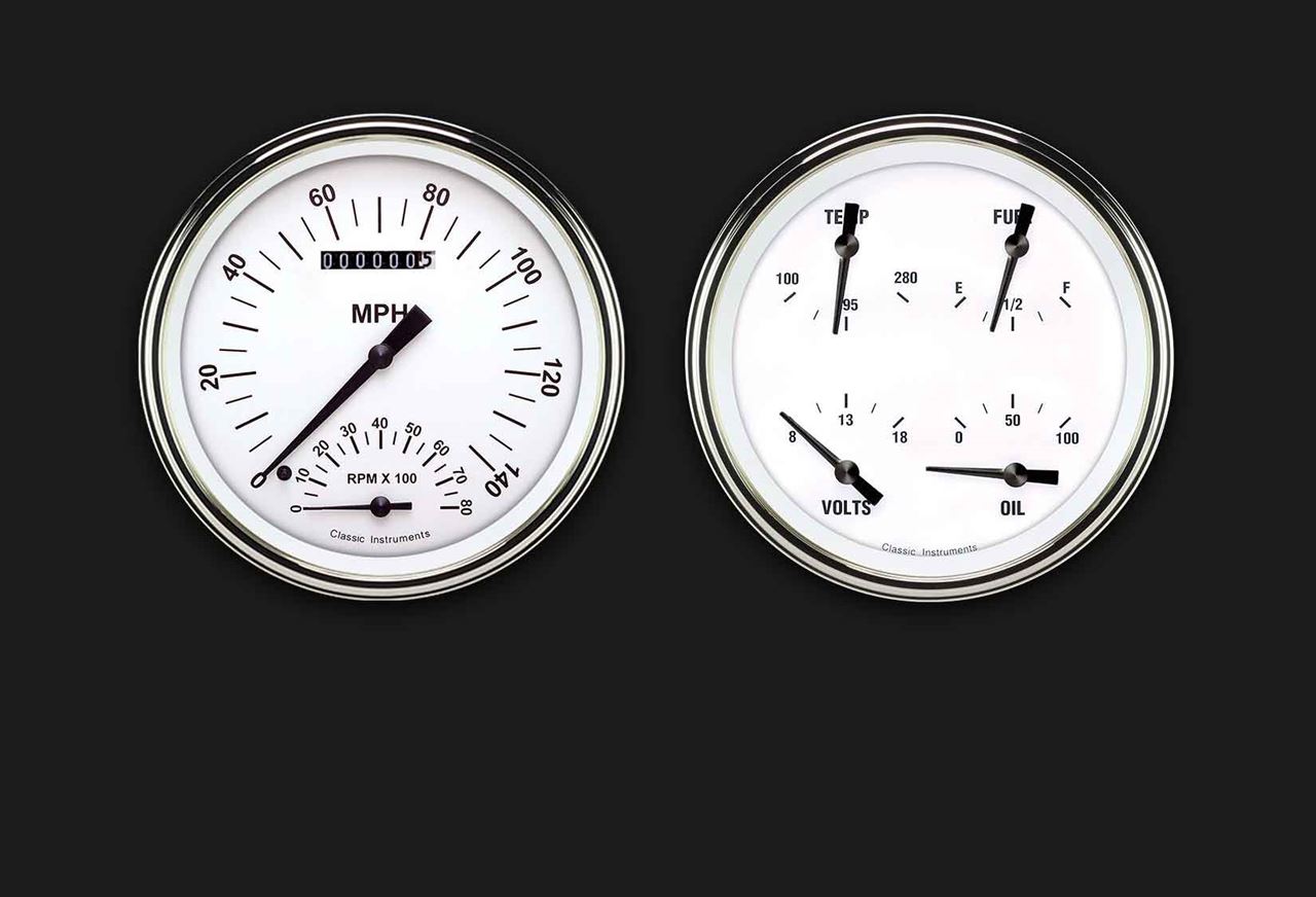 Picture of White Hot Two Gauge Set 62