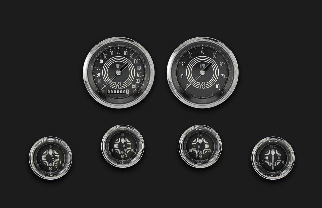 Picture of V8 Speedster Six Gauge Set 01