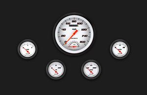 Picture of Velocity White Five Gauge Set 65