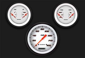 Picture of Velocity White Three Gauge Set 64