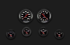 Picture of Velocity Black Six Gauge Set 01