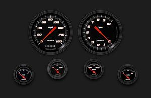 Picture of Velocity Black Six Gauge Set 51