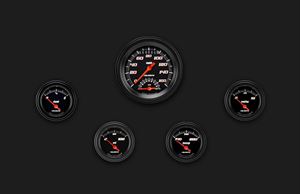 Picture of Velocity Black Five Gauge Set 35