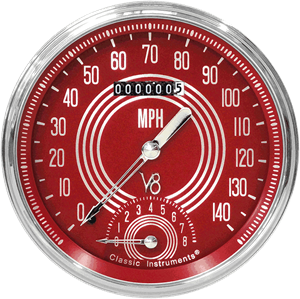 Picture of V8 Red Steelie 4 5/8" Speedtachular