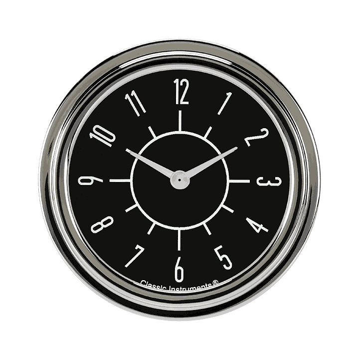 Picture of 6-Pack Matching Black 2 5/8" Clock