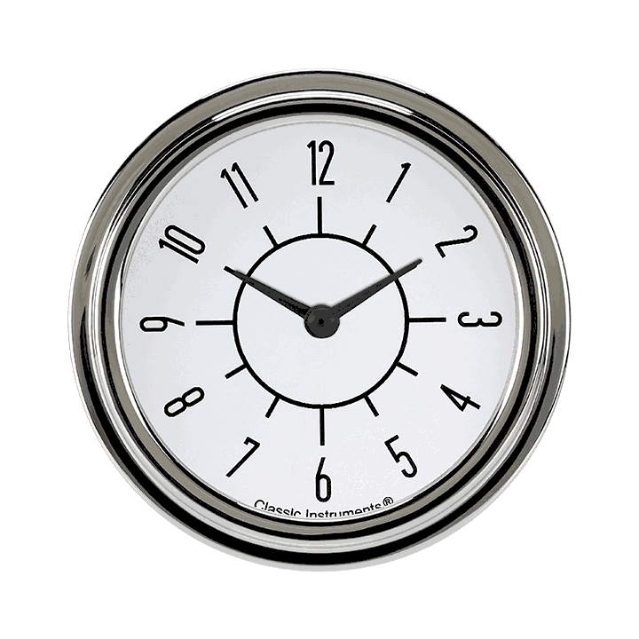 Picture of 6-Pack Matching White 2 5/8" Clock