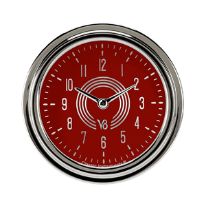 Picture of V8 Red Steelie 2 5/8" Clock