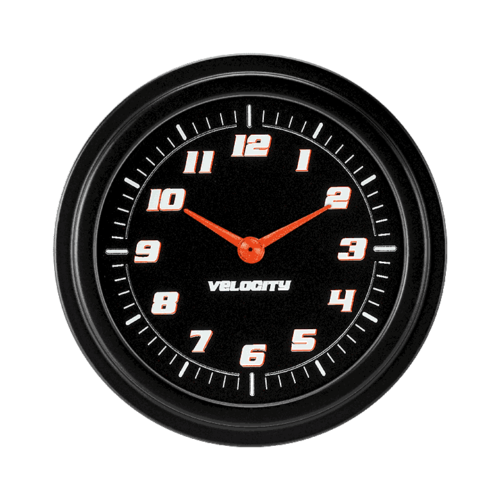 Picture of Velocity Black 2 5/8" Clock 