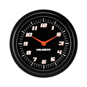 Picture of Velocity Black 2 5/8" Clock 