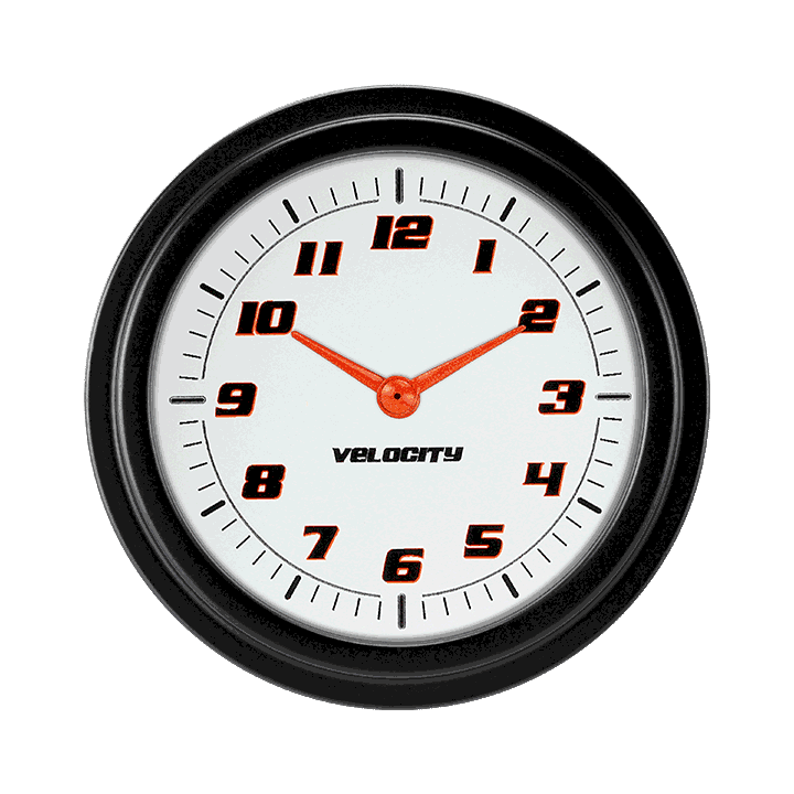 Picture of Velocity White 2 5/8" Clock