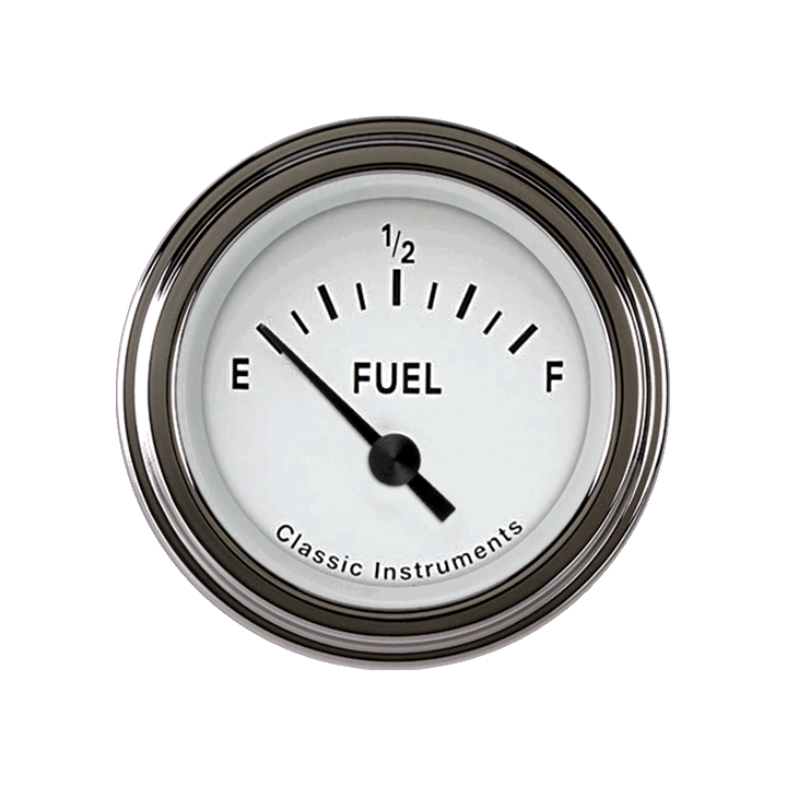 Picture of Tetra Series, White Fuel Gauge 75-10